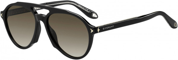 Givenchy GV 7076/S Sunglasses, 0807 Black