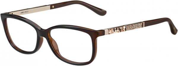 Jimmy Choo Safilo JC 190 Eyeglasses, 09N4 Havana Brown