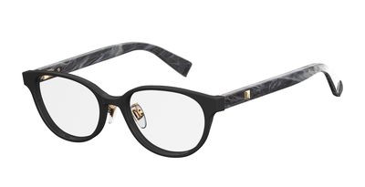 Max Mara Mm 1316/F Eyeglasses, 0GBY(00) Black Marble