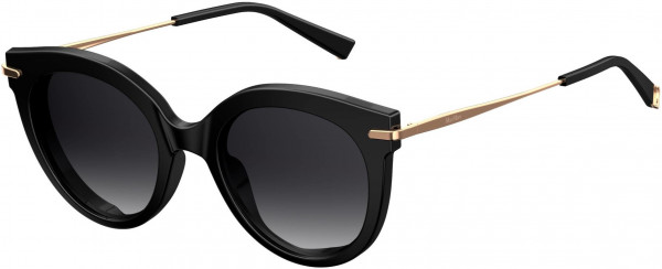 Max Mara MM NEEDLE VI Sunglasses, 02M2 Black Gold