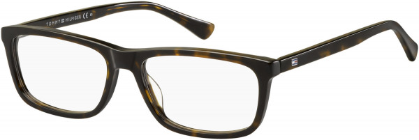 Tommy Hilfiger TH 1526 Eyeglasses, 0086 Dark Havana