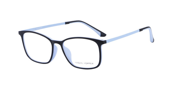 Alpha Viana H-6033 Eyeglasses, C2- black/ sky blue
