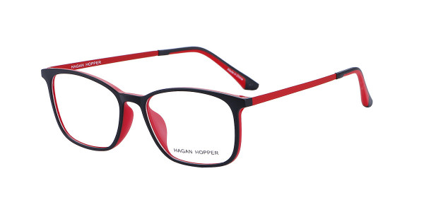 Alpha Viana H-6033 Eyeglasses, C1- black/ dark red
