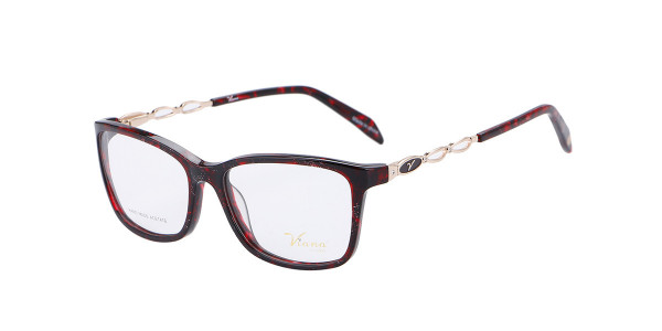 Alpha Viana V-1030 Eyeglasses, C2-demi red