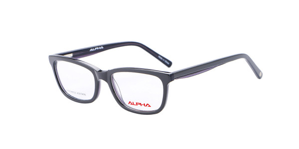 Alpha Viana A-3048 Eyeglasses, C2 - Black/Black