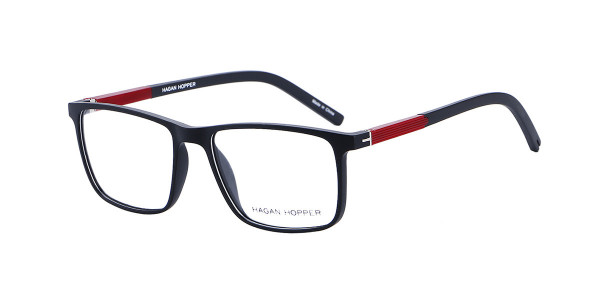 Alpha Viana H-6023 Eyeglasses, C2- m.blk/ red