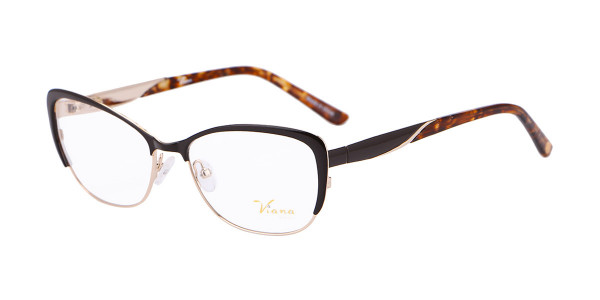Alpha Viana V-1035 Eyeglasses, C2-brown/gold