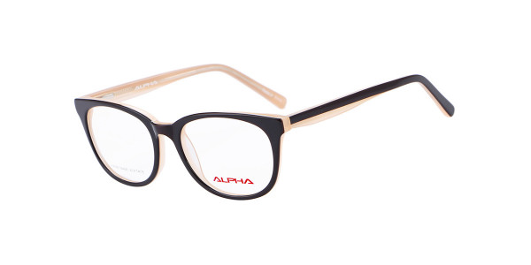 Alpha Viana A-3032 Eyeglasses, C2 - Black/Orange