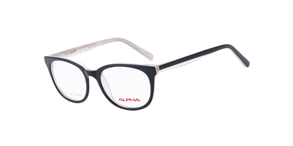 Alpha Viana A-3032 Eyeglasses, C1 - Black/Crystal