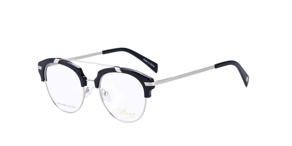 Alpha Viana V-1042 Eyeglasses, C1- black / silver