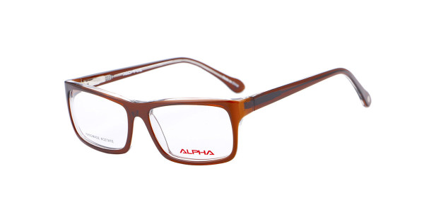 Alpha Viana A-3047 Eyeglasses, C2 - Brown/Crystal