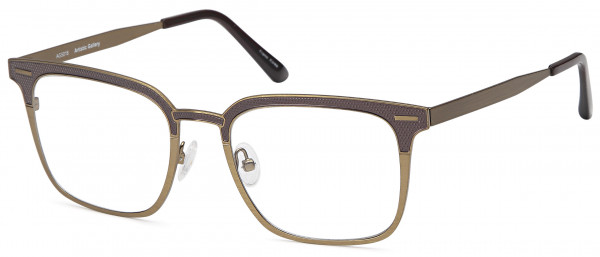 Artistik Galerie AG 5018 Eyeglasses, Brown Antique Gold