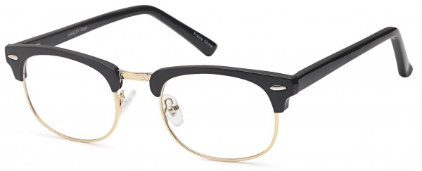Millennial HARLEY Eyeglasses, Black/Gold
