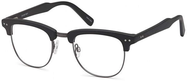Di Caprio DC326 Eyeglasses, Black/Gunmetal