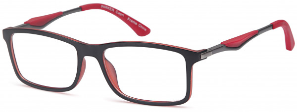 Millennial PARKER Eyeglasses, Black/Red
