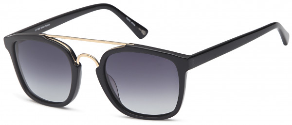 José Feliciano JF 608 Sunglasses, Black Gold