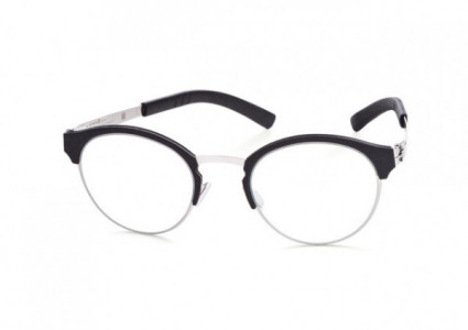 ic! berlin Uptown Eyeglasses, Chrome-Black