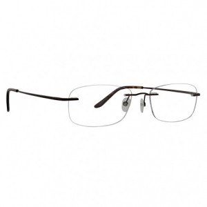 Totally Rimless TR 263 Structure Eyeglasses, Brown