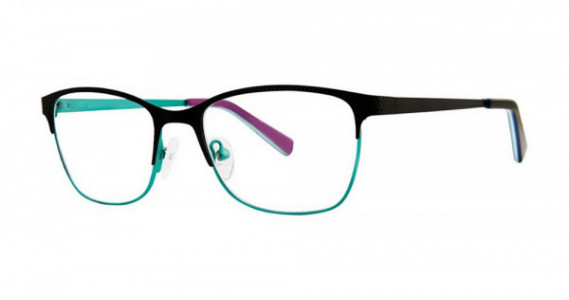 Fashiontabulous 10X248 Eyeglasses, Matte Black/Mint