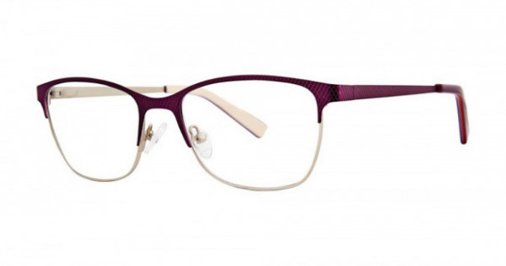 Fashiontabulous 10X248 Eyeglasses, Matte Fuchsia/Silver