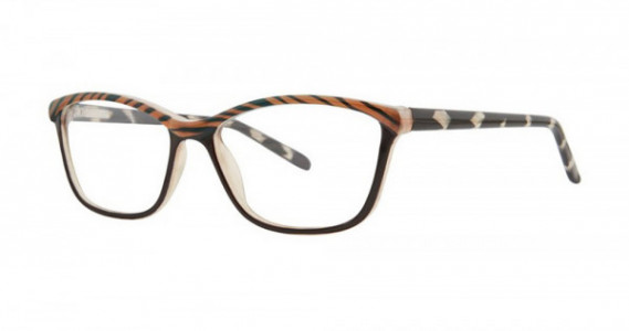 Modern Optical PAUSE Eyeglasses, Black/Brown