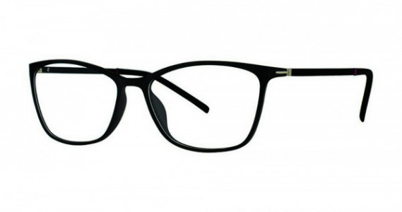 Genevieve GLIMPSE Eyeglasses, Black Matte/Pink