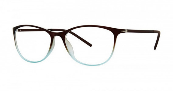 Genevieve GLIMPSE Eyeglasses, Brown/Blue Fade Matte