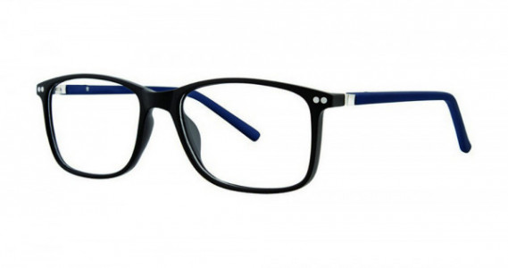 Modern Times PORTAL Eyeglasses, Black Matte/Navy