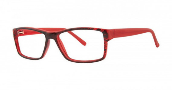 Modern Optical SOURCE Eyeglasses, Black/Cherry