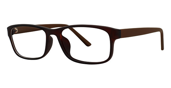 Modern Optical ANTHEM Eyeglasses, Black Matte/Brown