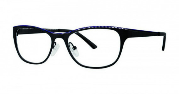 Modern Art A391 Eyeglasses, Matte Black/Indigo