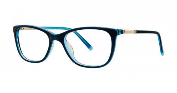 Genevieve ADVANCE Eyeglasses, Blue/Gold