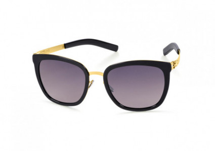 ic! berlin Maira B. Sunglasses, Matte-Gold-Obsidian-Washed