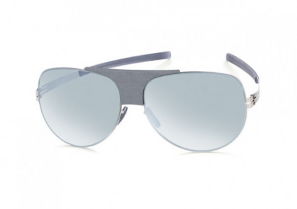 ic! berlin Roadster Sunglasses, Pearl-Grey / Teal Mirrored