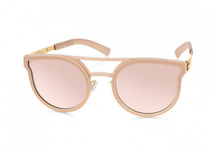 ic! berlin Utopia Matrix Sunglasses, Rosé-Gold-Powdered-Beige