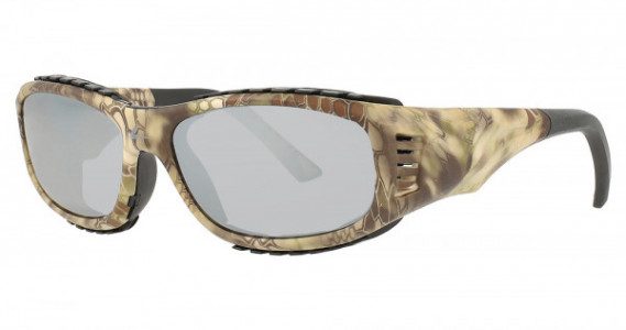 Hilco OnGuard OG240S SUN W/FULL DUST DAM Safety Eyewear, Kryptek Highlander (OG240S Mirror Gray Sun Lens)