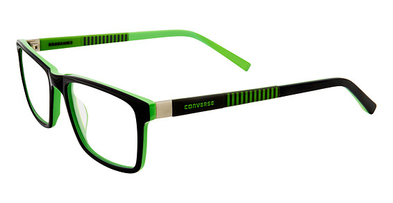 Converse Q312 Eyeglasses, Black/Green