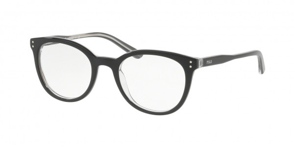 Ralph Lauren Children PP8529 Eyeglasses, 3163 SHINY BLACK ON CRYSTAL (BLACK)