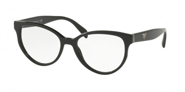 Prada PR 01UV HERITAGE Eyeglasses, 1AB1O1 BLACK (BLACK)