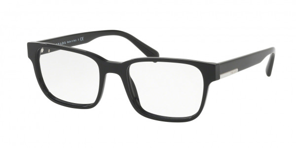 Prada PR 06UV HERITAGE Eyeglasses, 1AB1O1 BLACK (BLACK)