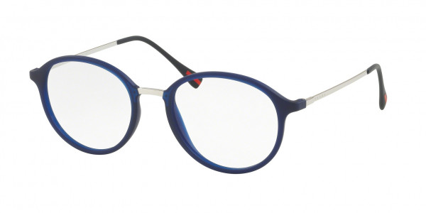 Prada Linea Rossa PS 01IV Eyeglasses, U631O1 BLUE RUBBER (BLUE)