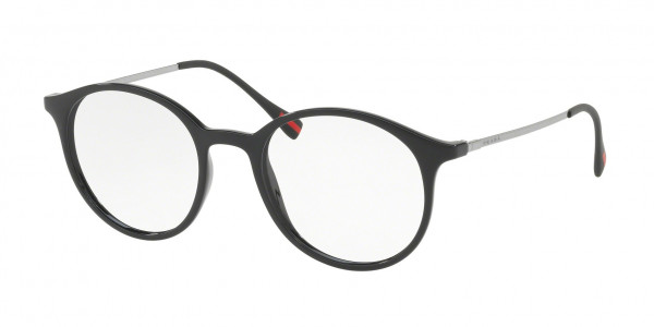 Prada Linea Rossa PS 02IV LIFESTYLE Eyeglasses, 1AB1O1 BLACK (BLACK)