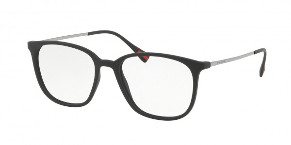 Prada Linea Rossa PS 03IV LIFESTYLE Eyeglasses, DG01O1 BLACK RUBBER (BLACK)