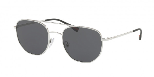 Prada Linea Rossa PS 56SS LIFESTYLE Sunglasses, 1BC5S0 SILVER (SILVER)