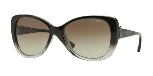 Vogue VO2819S Sunglasses, 18808E TOP BLACK GRAD GREY TRANSP (BLACK)