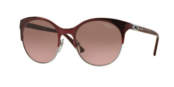 Vogue VO4006S Sunglasses, 812/14 BOREDAUX/SILVER (BORDEAUX)