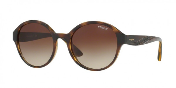 Vogue VO5106SF Sunglasses, W65613 DARK HAVANA (HAVANA)