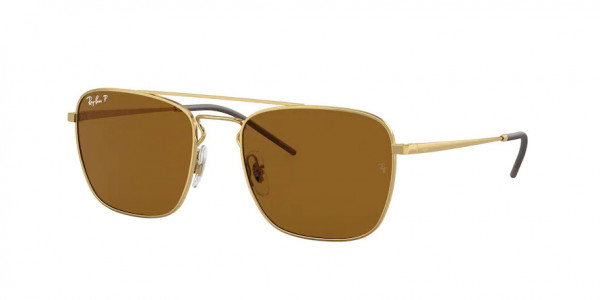 Ray-Ban RB3588 Sunglasses, 925083 ARISTA DARK BROWN POLAR (GOLD)