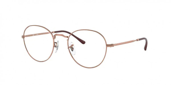Ray-Ban Optical RX3582V DAVID Eyeglasses, 3094 DAVID ROSE GOLD (GOLD)