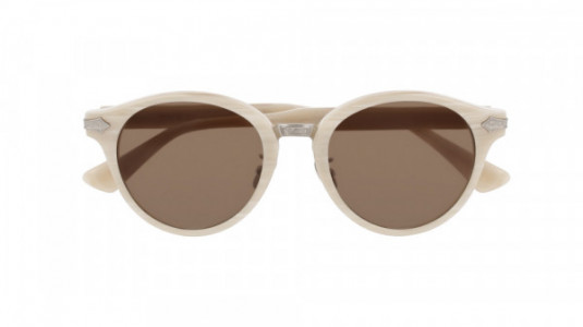 Gucci GG0066S Sunglasses, 002 - WHITE with BROWN lenses